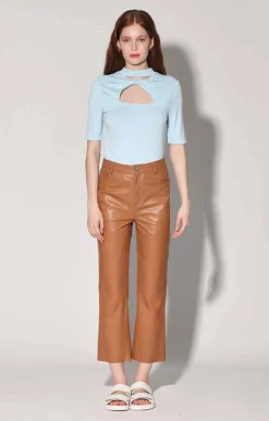 Walter Baker Selma Pant, Camel - Leather^Women Leather | Bottoms