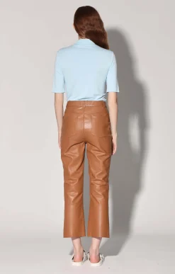 Walter Baker Selma Pant, Camel - Leather^Women Leather | Bottoms