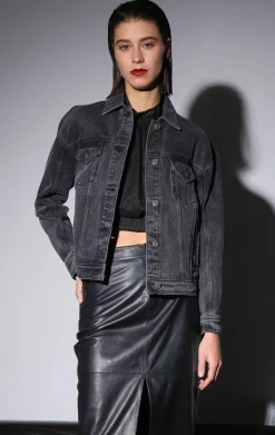 Walter Baker Shawna Jacket, Black Wash^Women Jackets