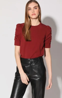 Walter Baker Skippy Top, Maroon^Women Tops
