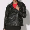 Walter Baker Skyler Studded Jacket, Black With Silver - Leather^Women Jackets | Leather