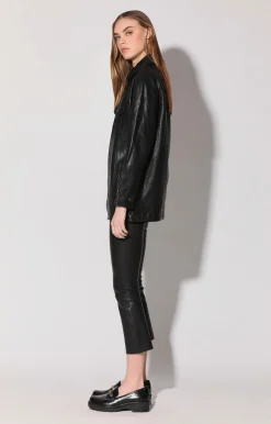Walter Baker Sutton Jacket, Black - VT Wash Leather^Women Leather | Jackets