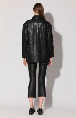 Walter Baker Sutton Jacket, Black - VT Wash Leather^Women Leather | Jackets