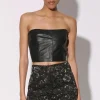 Walter Baker Tanvi Top, Black - Leather^Women Leather | Tops