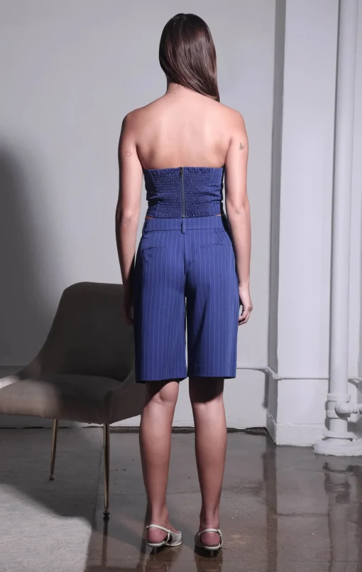 Walter Baker Tanvi Top, Royal Blue Pin Stripe^Women Tops