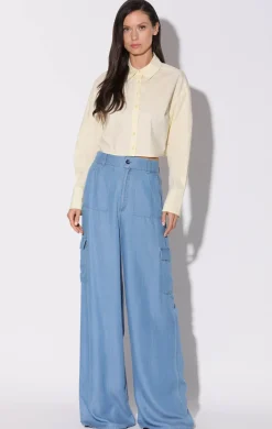 Walter Baker Terry Pant, Medium Wash^Women Bottoms