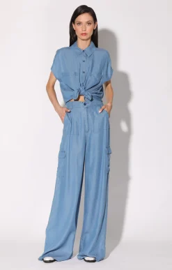 Walter Baker Terry Pant, Medium Wash^Women Bottoms