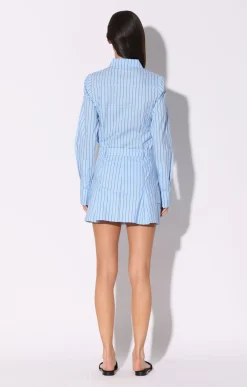 Walter Baker Thalia Skirt, Lt Blue Black^Women Bottoms