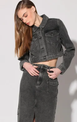 Walter Baker Tressa Jacket, Grey Wash^Women Jackets