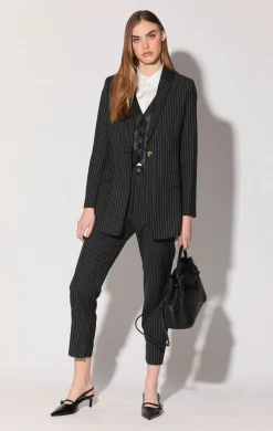 Walter Baker Trishelle Blazer, Spade Stripe Suiting^Women Jackets