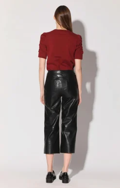 Walter Baker Venice Pant, Black - Leather^Women Leather | Bottoms
