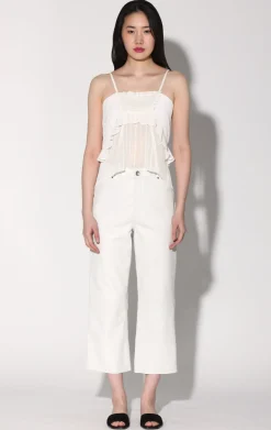 Walter Baker Venice Pant, Bright White - Leather^Women Leather | Bottoms