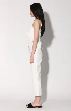Walter Baker Venice Pant, Bright White - Leather^Women Leather | Bottoms