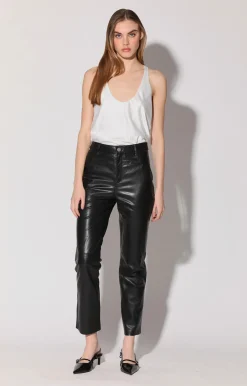 Walter Baker Yvette Pant, Black - Leather^Women Leather | Bottoms
